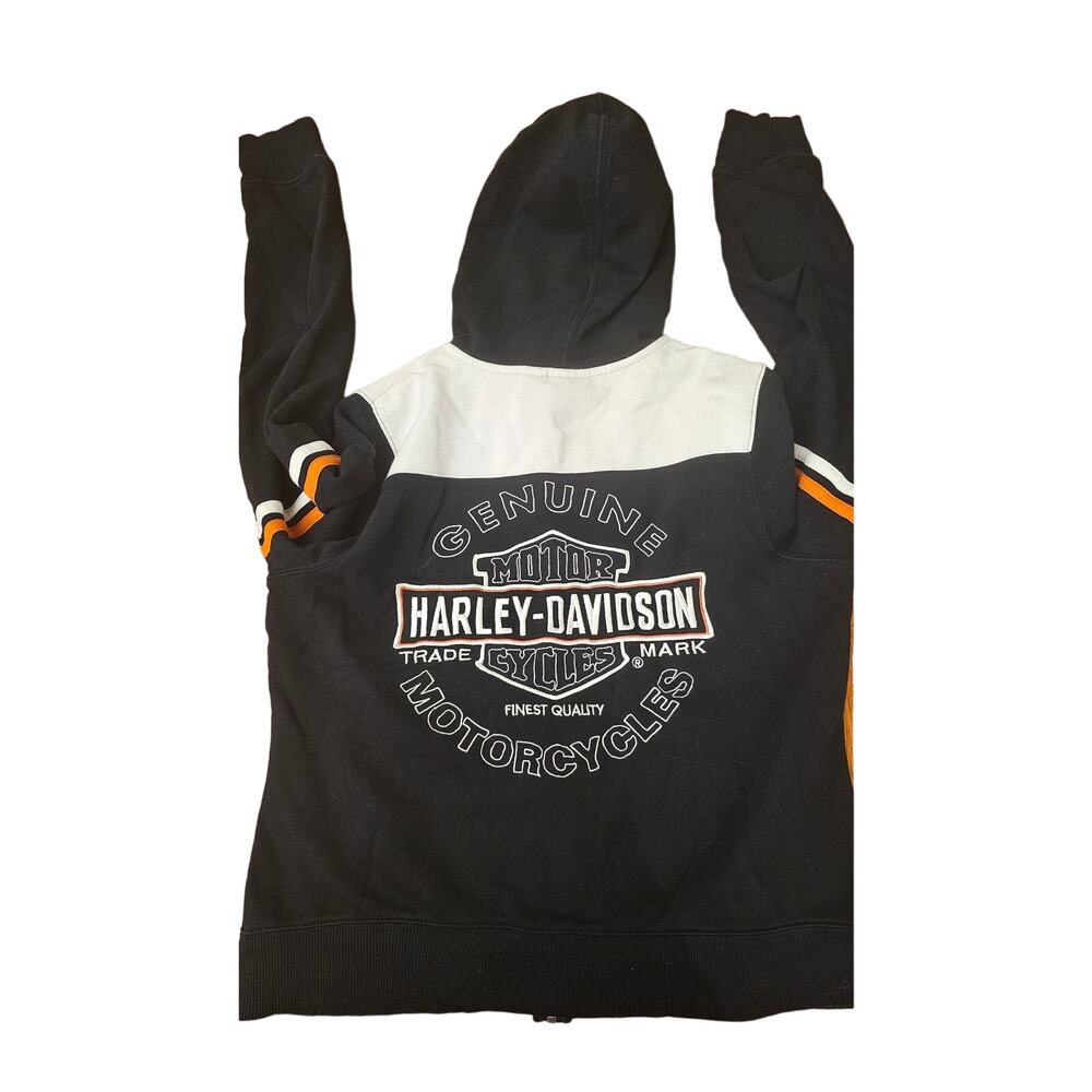 Harley Davidson - “Inspected & Approved” - Ladies Hoodie - Zipper/Pockets- XL